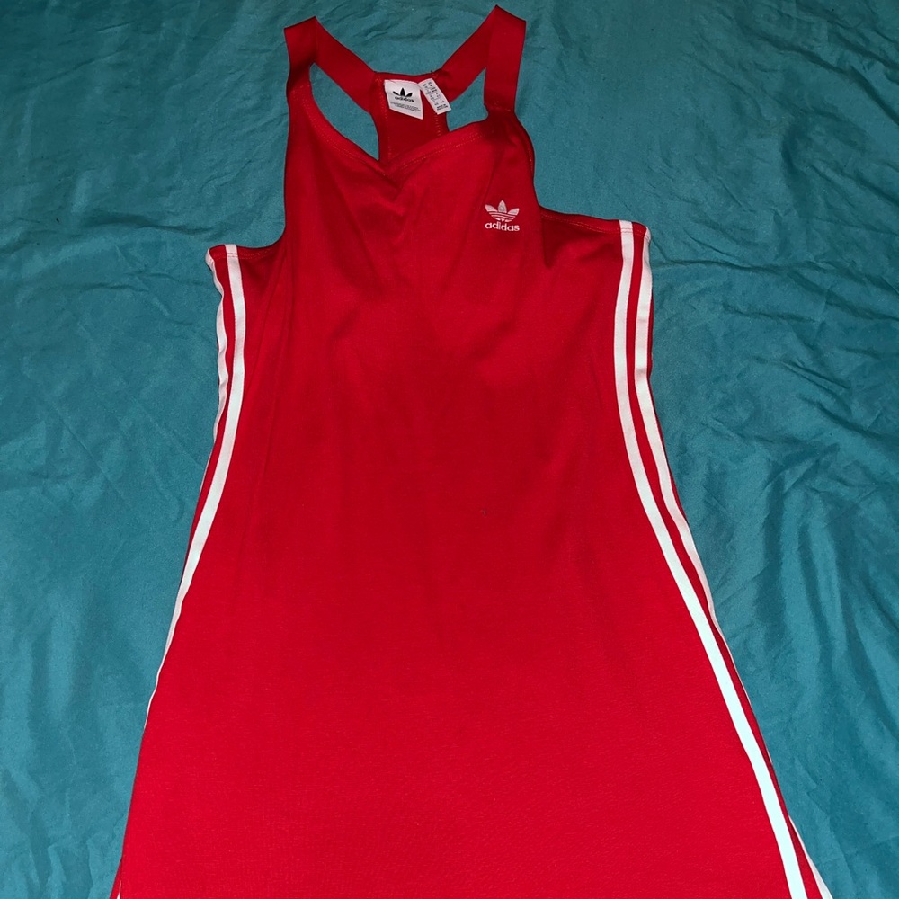 Red Adidas dress